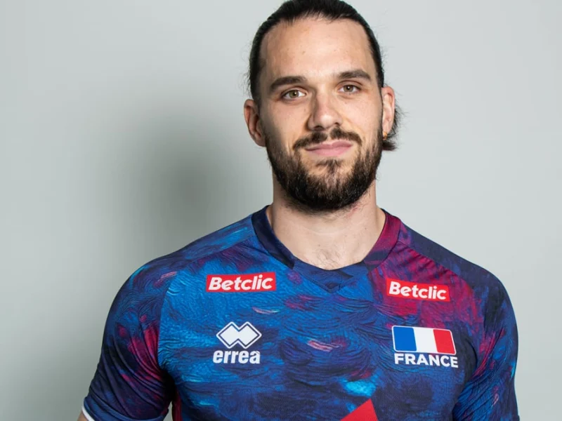 Antoine Brizard in France national team colors in 2026.