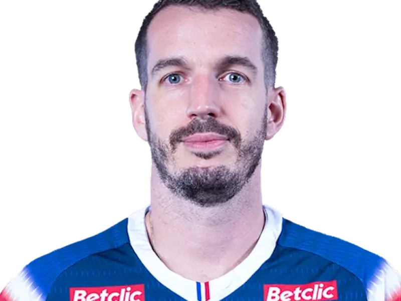 Benjamin Toniutti in France national team volleyball kit.