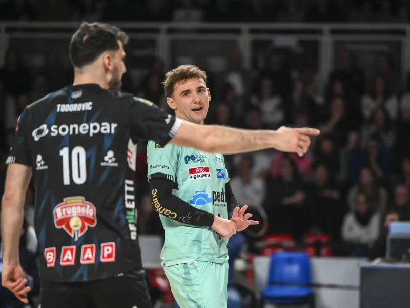 Boris Nachev in action for Sonepar Padova during the 2025-26 SuperLega season