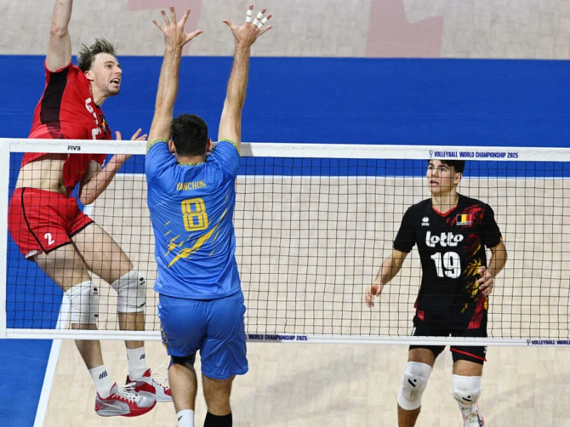 Gorik Lantsoght with Belgium at the 2025 Men's World Championship.
