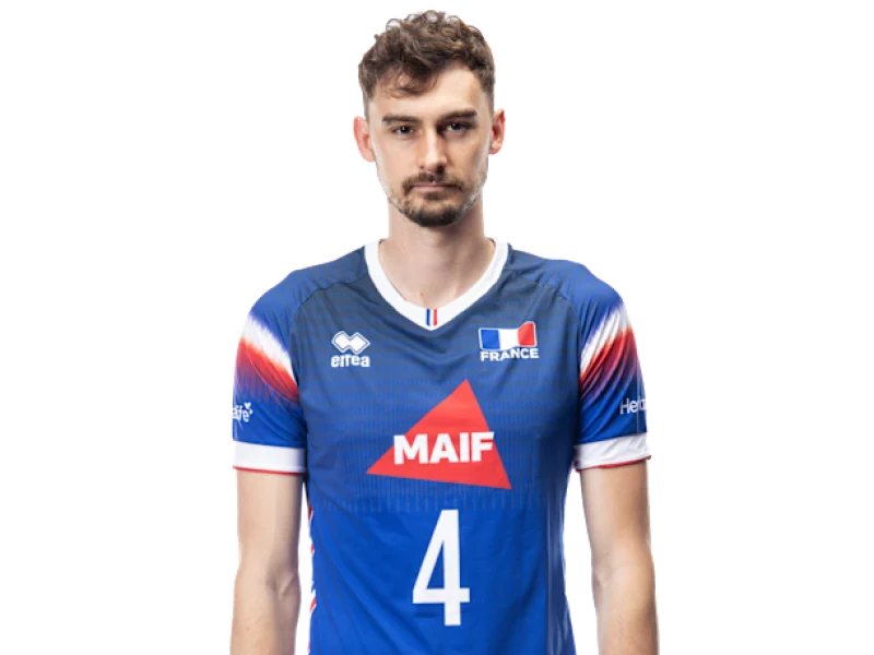 Jean Patry in France national team volleyball kit.