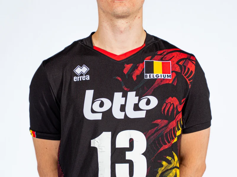 Kobe Verwimp in Belgium national team kit.