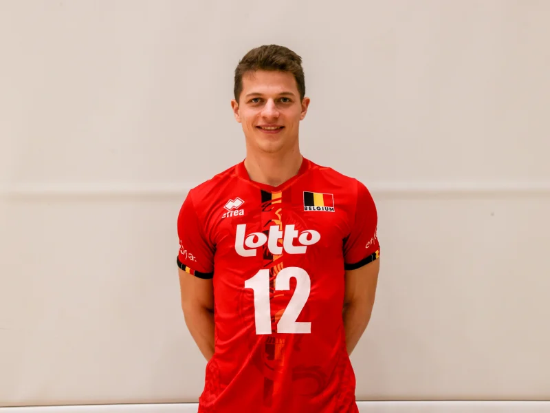 Seppe Rotty in Belgium national team kit.