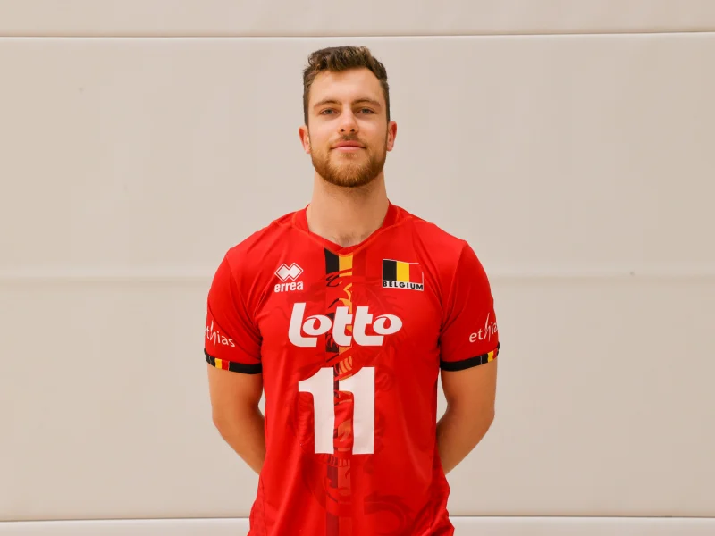 Seppe Van Hoyweghen in Belgium national team jersey number 11.