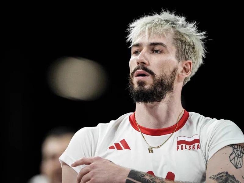 Tomasz Fornal with Poland during the Paris 2024 Olympic tournament.